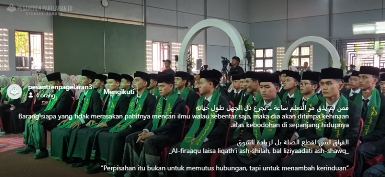 Kegiatan santri Pesantren Pagelaran 3